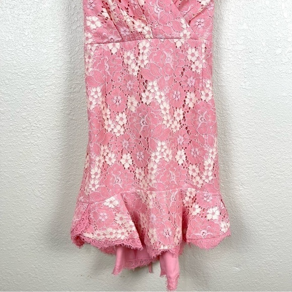 NBD Marilyn Blush & Ivory Lace Sleeveless Dress Size XL Women - Picture 4 of 15